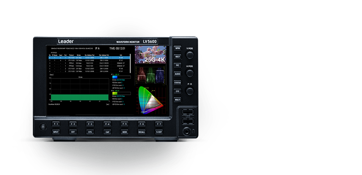 Lv5600 波形监视器 影像 广播相关 产品信息 利达电子株式会社